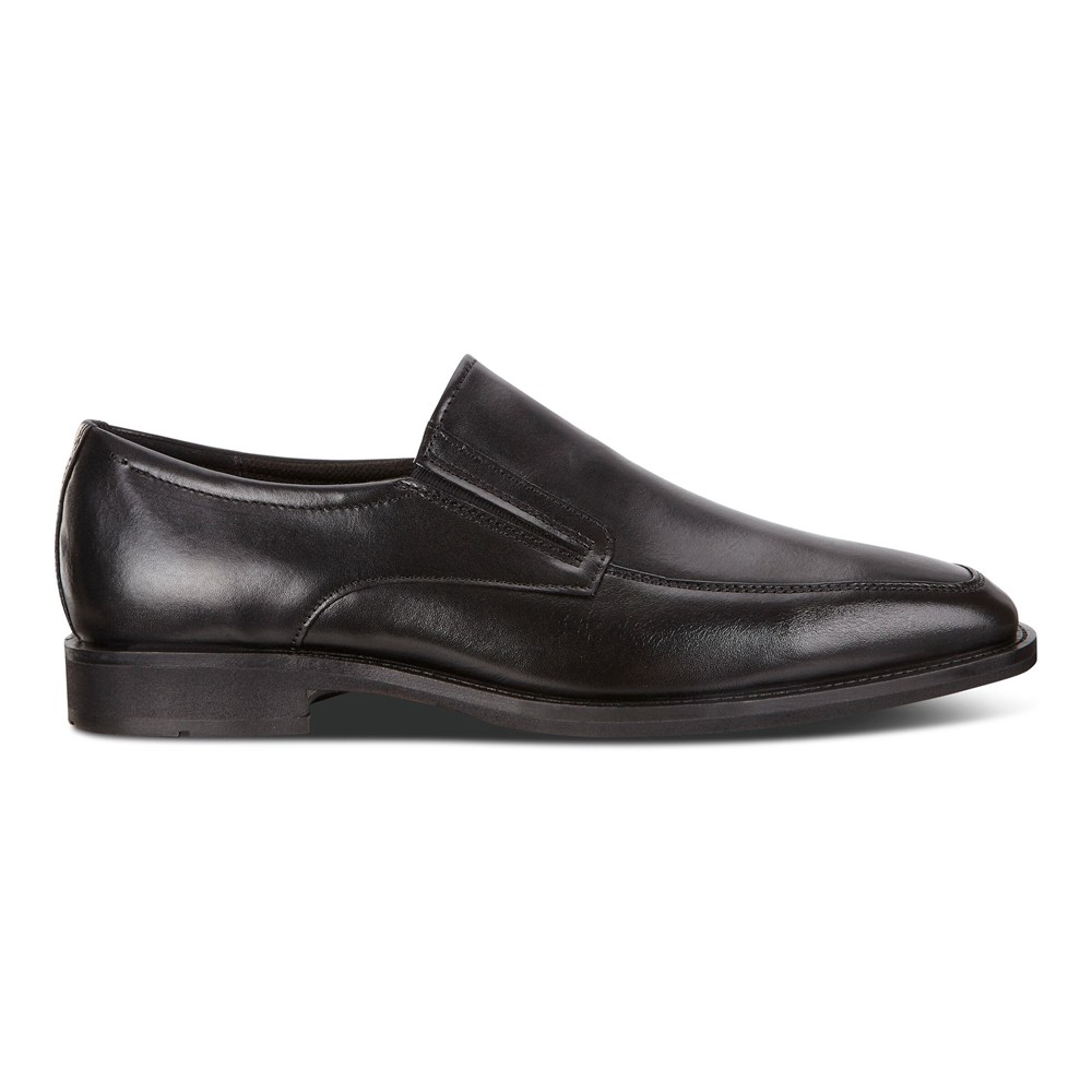 ECCO Mens Slip On Black - Calcan - WUA-942308